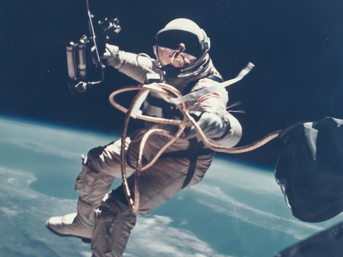 NASA and the Great Poop Challenge 1 astronaut floating in space