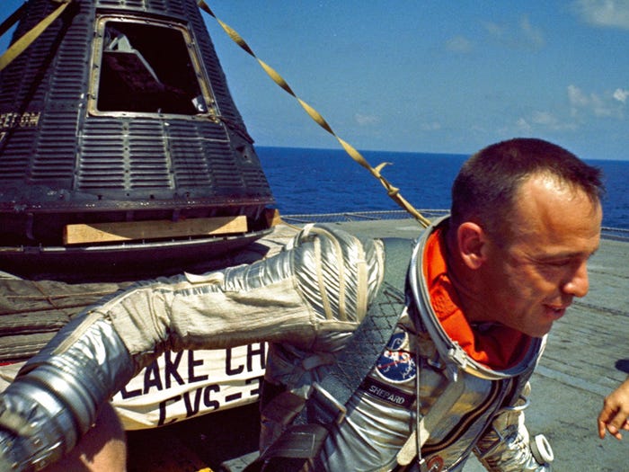Alan Shepard had to pee in his spacesuit.