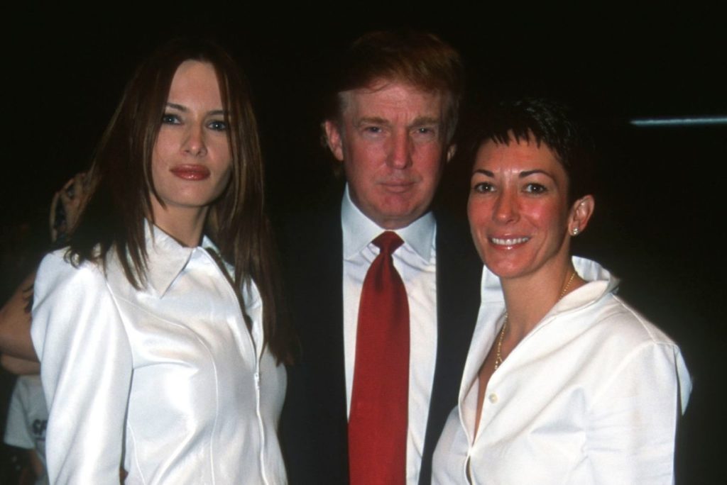 Melania Trump Donald Trump Ghislaine Maxwell