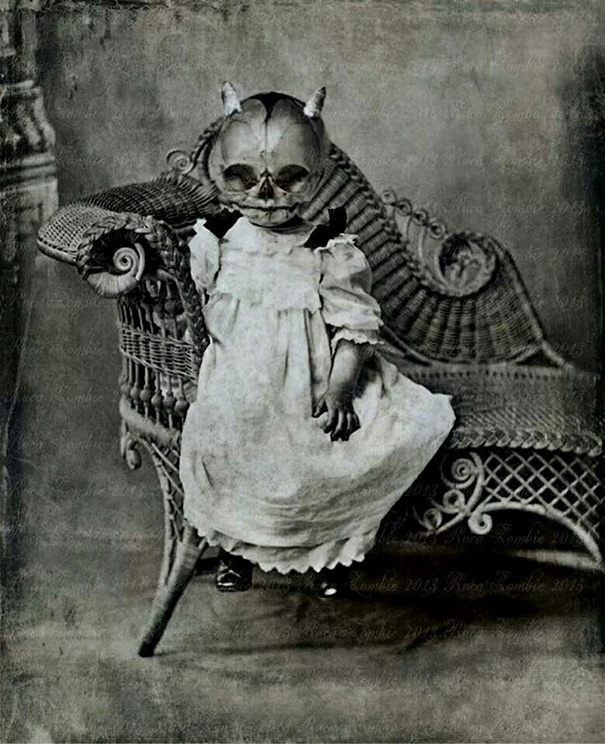 scary old baby photo